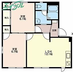 リラハイツ　Ａ 2階