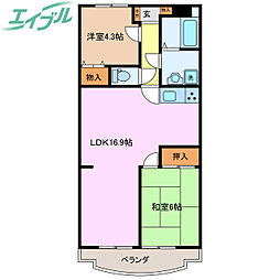 ユーミーマンション加藤Ｄ棟 2階/-