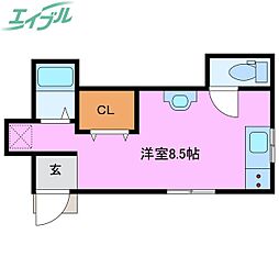 馳出ライフ 1階/-