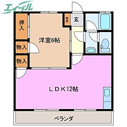 コーポ大伸 2階/-