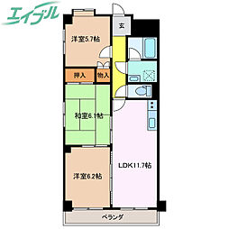 エスパシオときわ 7階