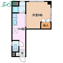 内山マンション 3階/-
