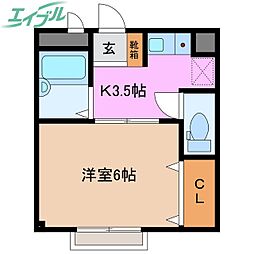 ジョイ・ホーム 1Kの間取図画像