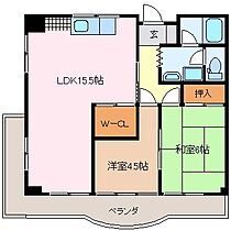 ユーレジデンスサンスター 307 ｜ 三重県四日市市日永西２丁目（賃貸マンション2LDK・3階・59.26㎡） その2