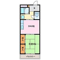 コーポ阪本 303 ｜ 三重県四日市市鵜の森１丁目（賃貸マンション1DK・3階・26.40㎡） その2