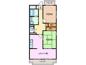 Comfort大井手 201 ｜ 三重県四日市市大井手１丁目（賃貸マンション2LDK・2階・61.00㎡） その2