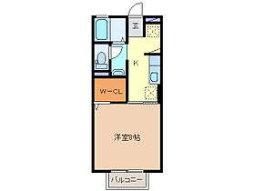 クレールカルチェ4 203 ｜ 三重県四日市市中川原３丁目（賃貸アパート1K・2階・30.03㎡） その2