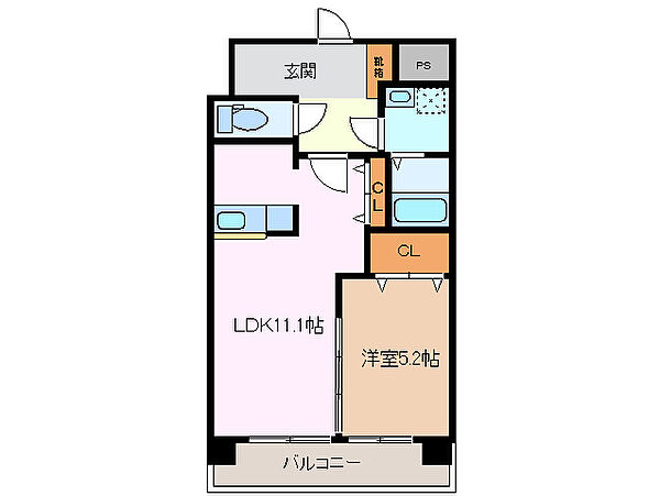 Ｍ’ｓソレイユ 502｜三重県四日市市朝日町(賃貸マンション1LDK・5階・42.66㎡)の写真 その2