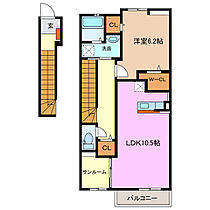 スクエア六呂見 202 ｜ 三重県四日市市大字六呂見（賃貸アパート1LDK・2階・51.63㎡） その2