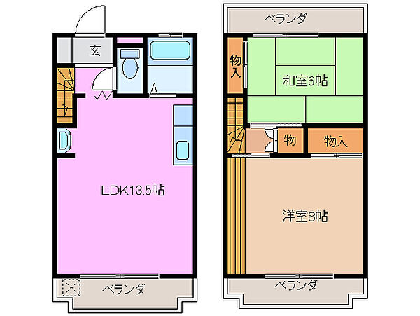 センチュリーハイツ21 B7｜三重県四日市市伊倉３丁目(賃貸マンション2LDK・1階・60.54㎡)の写真 その2