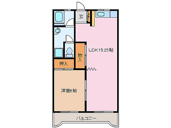 小古曽ビル 5B｜三重県四日市市小古曽２丁目(賃貸マンション1LDK・5階・42.34㎡)の写真 その2