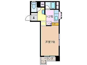 マンションさかえ 2D ｜ 三重県四日市市西浦１丁目（賃貸マンション1K・2階・21.00㎡） その2