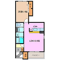 フルール 105 ｜ 三重県四日市市尾平町（賃貸アパート1LDK・1階・46.03㎡） その2