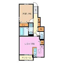 フォルビート　I 102 ｜ 三重県四日市市日永西５丁目（賃貸アパート1LDK・1階・46.59㎡） その2