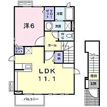 ＮａｄｅｓｈｉｋｏII 201 ｜ 三重県四日市市中川原３丁目（賃貸アパート1LDK・2階・46.09㎡） その2