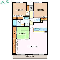 サーパス諏訪町  ｜ 三重県四日市市諏訪町（賃貸マンション3LDK・13階・84.28㎡） その2