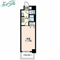 エスティメゾン鵜の森  ｜ 三重県四日市市鵜の森1丁目（賃貸マンション1K・3階・31.00㎡） その2