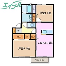 エーデルハイムA 1階