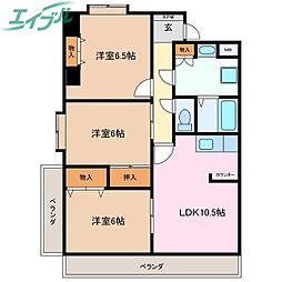 クレストコート 4階/-