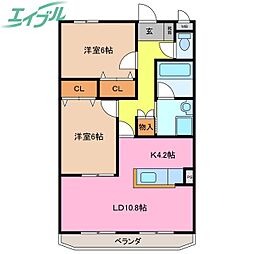 ハイツビオラ 2階/-