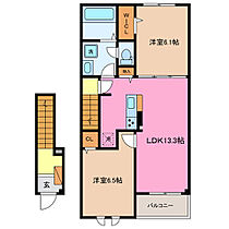 レジデンス麻生田 203 ｜ 三重県いなべ市北勢町麻生田（賃貸アパート2LDK・2階・59.58㎡） その1