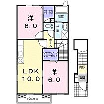 サニーハウス　Ａ 201 ｜ 三重県いなべ市大安町石榑下（賃貸アパート2LDK・2階・54.85㎡） その2