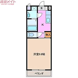 間取図画像 1K