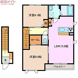 🉐敷金礼金0円！🉐リーフガーデンハイツＥ棟