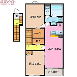 カーサ ウーノ グランデ 2階