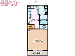 ラフィネ大安Ａ棟 1階/-