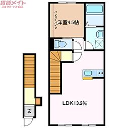 ソフィア 1LDKの間取図画像