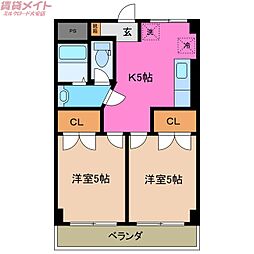 NEXTAGEA 2Kの間取図画像