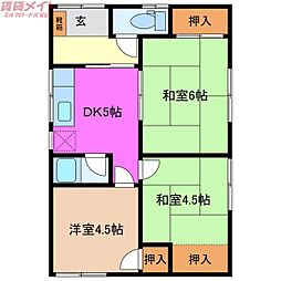 吉川テラスハウスA号　平屋