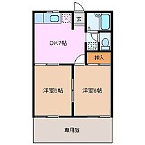 リバーヴィレッジ小古曽　Ｂ棟 102 ｜ 三重県四日市市小古曽東１丁目（賃貸アパート2DK・1階・38.83㎡） その2