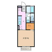 クレールカルチェ4 205 ｜ 三重県四日市市中川原３丁目（賃貸アパート1K・2階・30.27㎡） その2