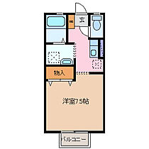 セレーナＫ 205 ｜ 三重県四日市市赤堀３丁目（賃貸アパート1K・2階・26.80㎡） その2