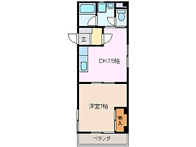 コーポ東日野 101 ｜ 三重県四日市市東日野１丁目（賃貸アパート1DK・1階・34.70㎡） その2