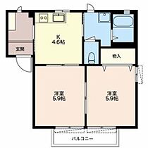 クアトロ 102 ｜ 三重県四日市市赤堀３丁目（賃貸アパート2K・1階・40.04㎡） その2