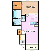 フォルトゥナＡ 103 ｜ 三重県四日市市河原田町（賃貸アパート1LDK・1階・50.16㎡） その2