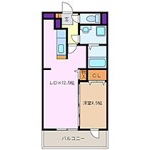 メゾンモンマルトル1 202 ｜ 三重県四日市市日永２丁目（賃貸マンション1LDK・1階・40.45㎡） その2