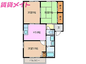 三重県四日市市小林町（賃貸アパート2LDK・2階・52.50㎡） その2