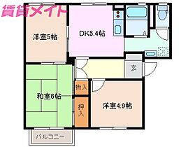 三重県四日市市城西町（賃貸アパート2LDK・2階・50.60㎡） その2