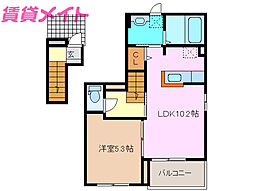 シュエット・エムA 2階