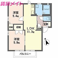 物件の間取り