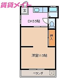 サワヤ荘 2階/-