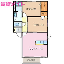 フォーレス・ティー・ローズ　Ｃ棟 2階