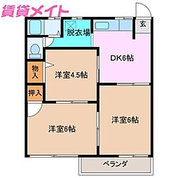 ピアース赤堀南町 B棟 2階
