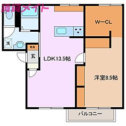 マイハイム日永西B 2階