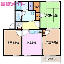 エクレール日永A棟 2階/-