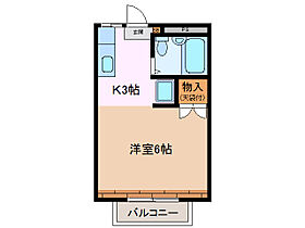 三重県鈴鹿市平田２丁目（賃貸アパート1K・2階・20.63㎡） その2